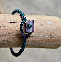 Green and purple on sale bracelet